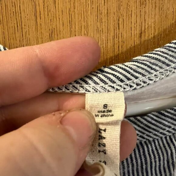 🐻Size S - Lazy Sundays - White and Blue Knit Pullover - Picture 4 of 7